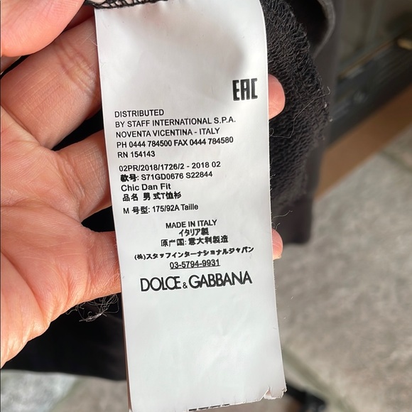 Dolce & Gabbana Black Crewneck Sweater with Star Embellishments - Picture 5 of 7